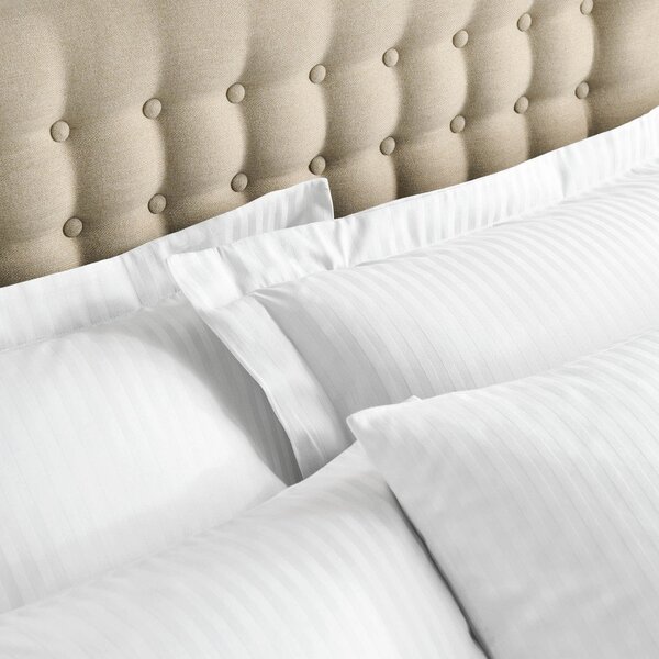 Damaškové povlaky na polštáře v sadě 2 ks 50x75 cm Satin Stripe – Catherine Lansfield