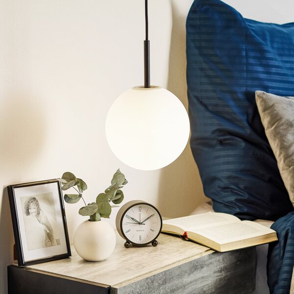 Závěsná svítidlo Audo Copenhagen, TR Bulb, stmívatelné, Bílá, Obývací pokoj, Sklo, Design