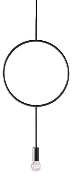 Závěsná svítidlo Northern, Circle, stmívatelné, Černá, Obývací pokoj, Kov, Design
