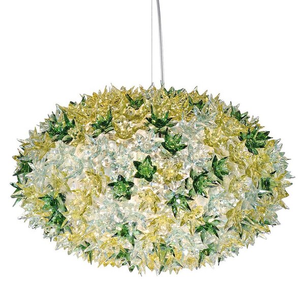 Závěsná svítidlo Kartell, Bloom S1, Zelená, Obývací pokoj, Plast, Design