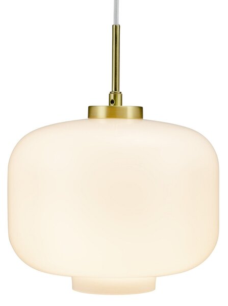 Závěsná svítidlo Dyberg Larsen, Arp, stmívatelné, Zlatá / mosazná, Obývací pokoj, Sklo, Design