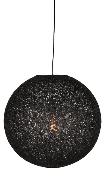 Černé závěsné svítidlo LABEL51 Inlab M, 30 cm
