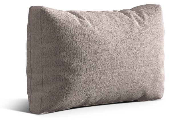 Šedobéžový polštář na gauč z textilie bouclé Kemi – Cosmopolitan Design
