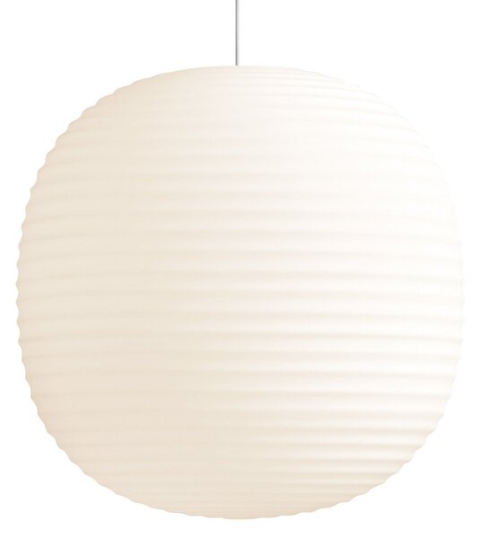 Závěsná svítidlo New Works, Lantern Large, stmívatelné, Bílá, Obývací pokoj, Sklo, Design