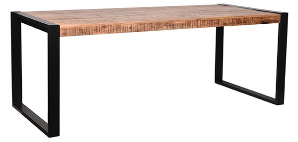 LABEL51 Přírodní masivní mangový jídelní stůl Leiden, 180 cm
