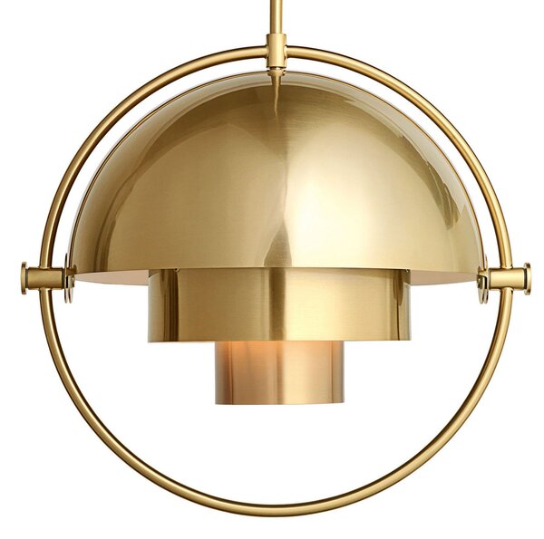 Závěsná svítidlo GUBI, Multi-Lite, stmívatelné, Zlatá / mosazná, Obývací pokoj, Kov, Design