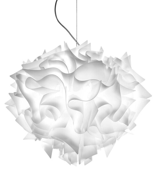 Závěsná svítidlo Slamp, VELI, stmívatelné, Bílá, Obývací pokoj, Plast, Design