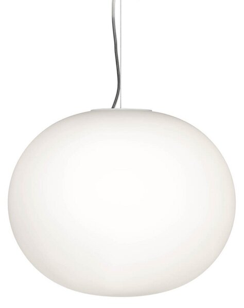 Závěsná svítidlo FLOS, GLO-BALL, stmívatelné, Bílá, Obývací pokoj, Sklo, Design