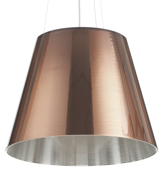 Závěsná svítidlo FLOS, KTRIBE, stmívatelné, Bronzová / starobylá mosaz, Obývací pokoj, Plast, Design