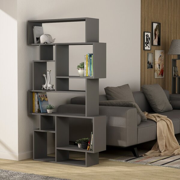 Knihovna Houseland KARMATO antracit