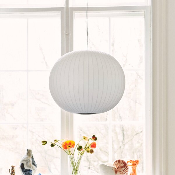 Závěsná svítidlo HAY, Nelson Ball Bubble, stmívatelné, Bílá, Obývací pokoj, Plast, Design