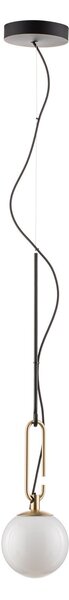 Závěsná svítidlo Artemide, nh, stmívatelné, Bílá, Obývací pokoj, Sklo, Design