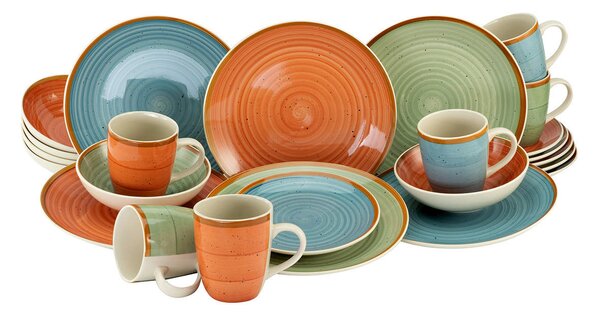 KOMBINOVANÁ SOUPRAVA, 24dílné, kamenina Creatable - Online Only nádobí, Online Only