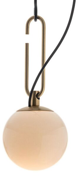 Závěsná svítidlo Artemide, nh, stmívatelné, Bílá, Obývací pokoj, Sklo, Design