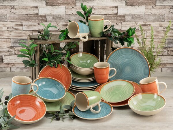 KOMBINOVANÁ SOUPRAVA, 24dílné, kamenina Creatable - Online Only nádobí, Online Only