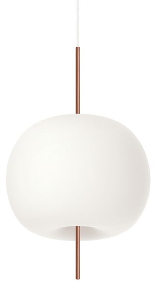 Závěsná svítidlo kdln, KUSHI 33, stmívatelné, Bílá, Obývací pokoj, Sklo, Design