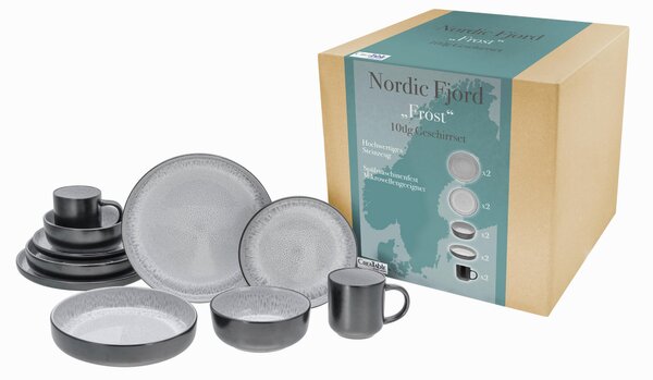 KOMBINOVANÁ SOUPRAVA, 10dílné, kamenina Creatable - Online Only nádobí, Online Only