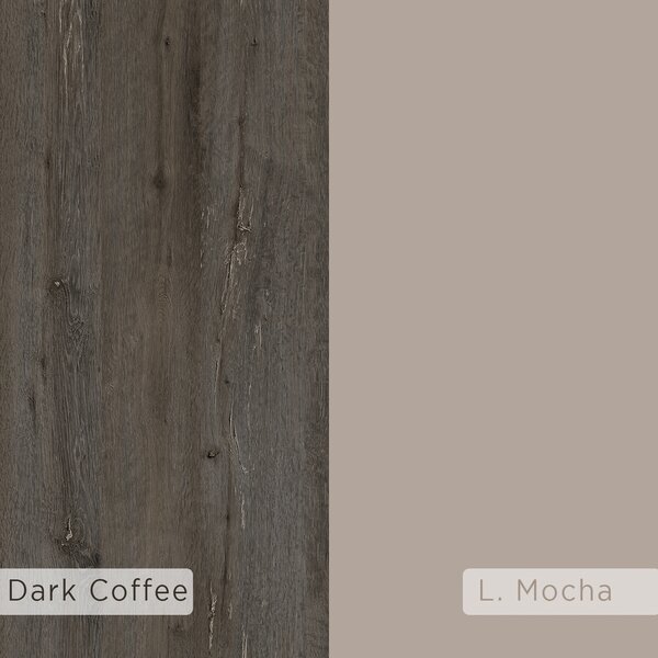 Knihovna Houseland Mito tmavě hnědá/mocha