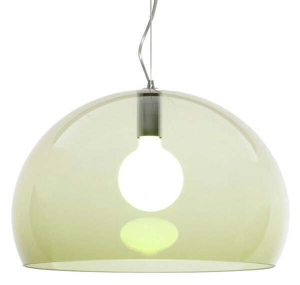 Závěsná svítidlo Kartell, FL/Y, stmívatelné, Zelená, Obývací pokoj, Plast, Design