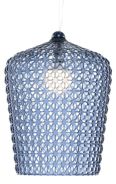 Závěsná svítidlo Kartell, Kabuki, Modrá, Obývací pokoj, Plast, Design