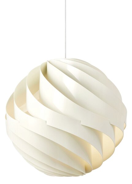 Závěsná svítidlo GUBI, Turbo, stmívatelné, Bílá, Obývací pokoj, Hliník, Design