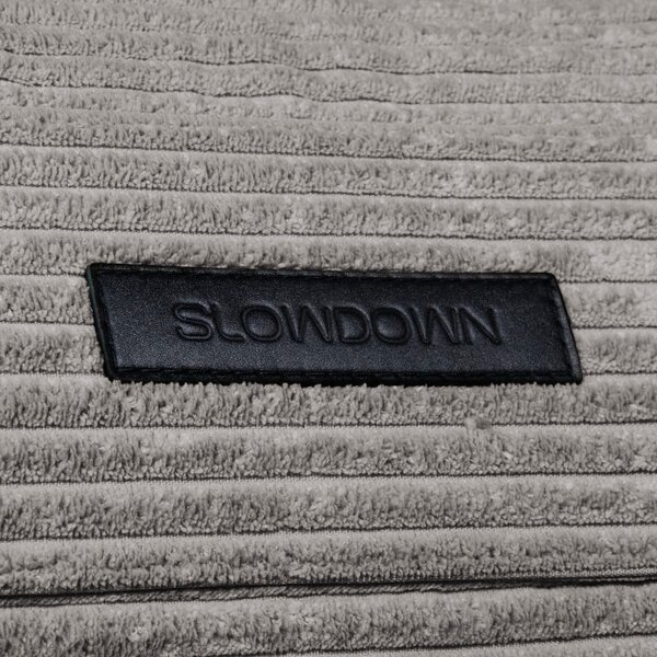 Tmavě šedý manšestrový dětský sedací vak Cocoon 120 – SLOWDOWN