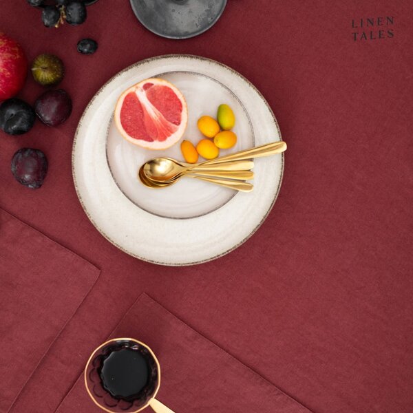 Lněné ubrousky v sadě 2 ks 40x40 cm Marsala – Linen Tales