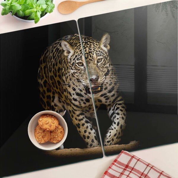 Krájecí prkénko skleněné Leopard v pohybu ddk-nr-wm-00005745