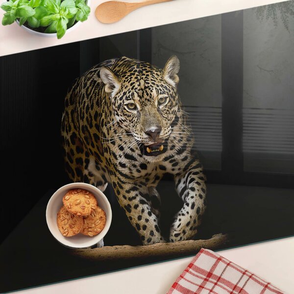 Krájecí prkénko skleněné Leopard v pohybu ddk-nr-wm-00005745