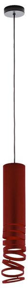 Závěsná svítidlo Artemide, Decomposé, stmívatelné, Červená, Obývací pokoj, Kov, Design