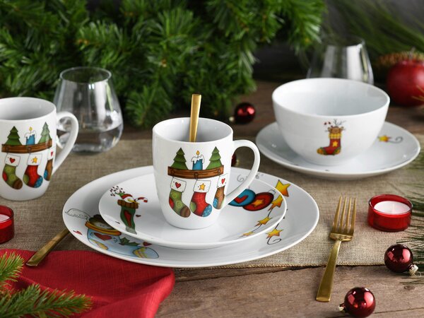 KOMBINOVANÁ SOUPRAVA, 16dílné, porcelán Creatable - Online Only nádobí, Online Only