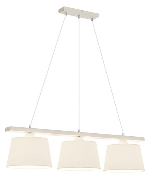 Závěsná svítidlo Euluna, Sweden, stmívatelné, Bílá, Kuchyně, Tkanina / Textil, Venkovský / rustikální