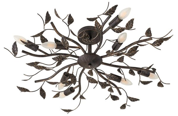 Stropní Lampa Lindby, Yos, stmívatelné, Černá, Ložnice, Kov, Florentinský