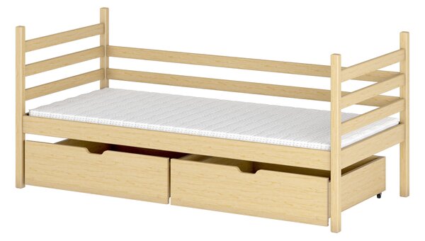 Dětská postel 80 cm Marisa (s roštem a úl. prostorem) (borovice). 1012812