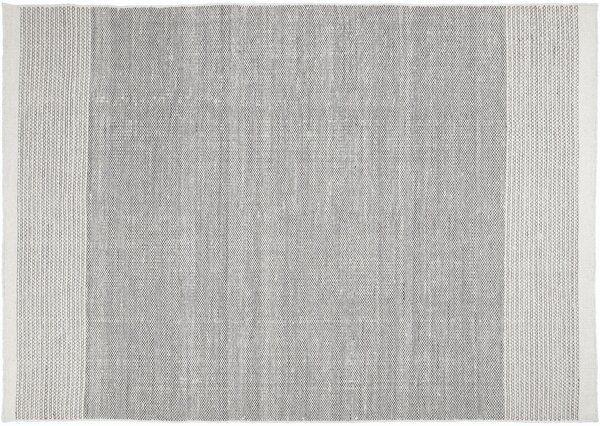 Linie Design Vlněný koberec Halti White, černo-bilý Barva: Black-White (černo-bílá), Rozměr: 140x200 cm