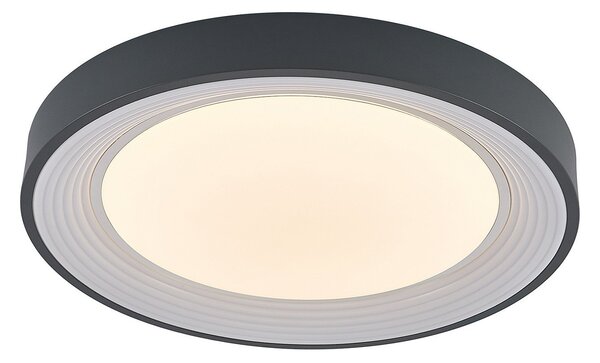 Stropní Lampa Lindby, Lindum, stmívatelné, Černá, Obývací pokoj, Kov, Moderní