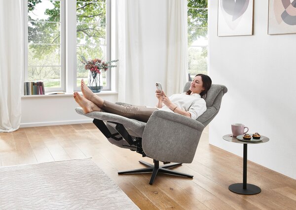 RELAXAČNÍ KŘESLO, textil, šedobéžová Pure Home Comfort - Relaxační křesla