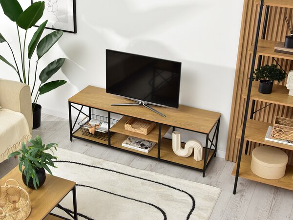 TV stolek/skříňka Jukky Stol Rtv (dub + černá)