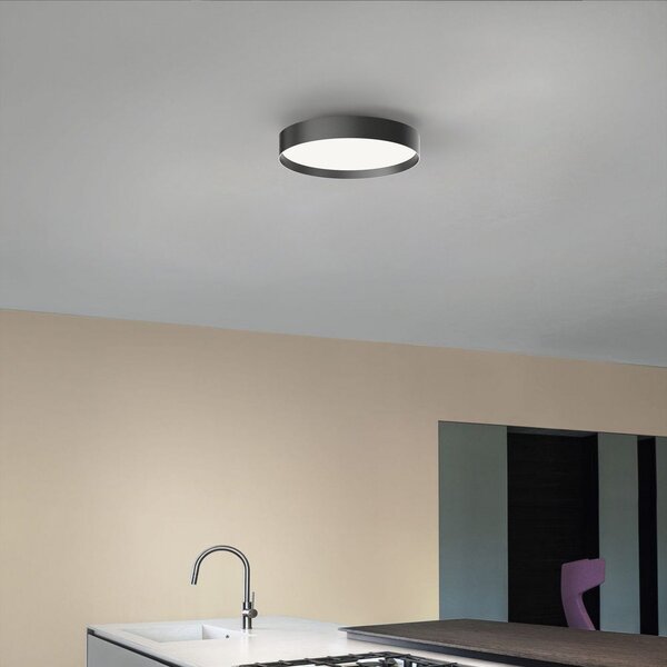 Stropní Lampa LOOM DESIGN, Lucia, stmívatelné, Černá, Obývací pokoj, Kov, Moderní