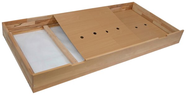 ÚLOŽNÝ PROSTOR POD POSTEL, 90/17,5/195 cm, buk Linea Natura - Kostry postelí & díly k postelím