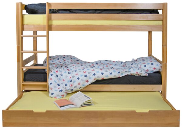 ÚLOŽNÝ PROSTOR POD POSTEL, 90/17,5/195 cm, buk Linea Natura - Kostry postelí & díly k postelím