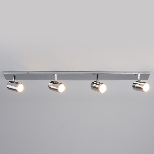 Stropní Lampa Lindby, DEJAN, stmívatelné, Metalická, Koupelna, Kov, Moderní