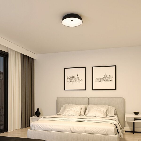 Stropní Lampa Paulmann, Jaron, stmívatelné, Černá, Obývací pokoj, Kov, Moderní
