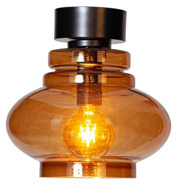 Stropní Lampa By Rydéns, Dolores, stmívatelné, Hnědá / Rezavá, Obývací pokoj, Sklo, Skandinávský