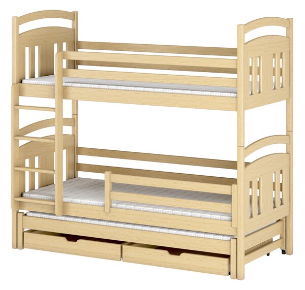 Dětská postel 80 cm IVA (s roštem a úl. prostorem) (borovice). Vlastní profesionální přeprava až k Vám domů 1013164