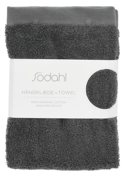 Tmavě šedý froté bavlněný ručník 50x100 cm Comfort – Södahl