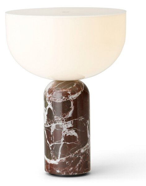 Stolní lampa New Works, Kizu Portable, stmívatelné, Červená, Obývací pokoj, Mramor, Design