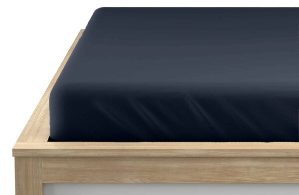 Jersey prostěradlo HIGHFIT námořnicky modré 90 x 200 cm