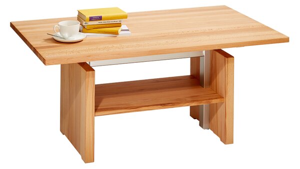 KONFERENČNÍ STOLEK, barvy buku, dřevo, kov, 110/65/55-69 cm Linea Natura - Konferenční stolky, Online Only