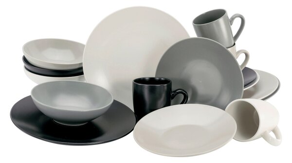 KOMBINOVANÁ SOUPRAVA, 16dílné, kamenina Creatable - Online Only nádobí, Online Only